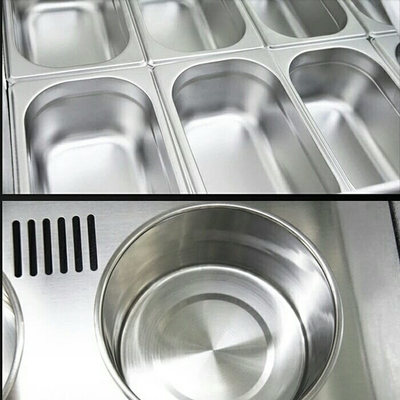 Ice Porridge Ice Cream Small Display Cabinet 8 Barrels 10 Plates